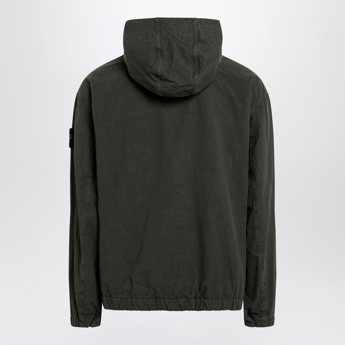 Stone Island Anthracite Grey Cotton Zip-Up Jacket Men STONE ISLAND