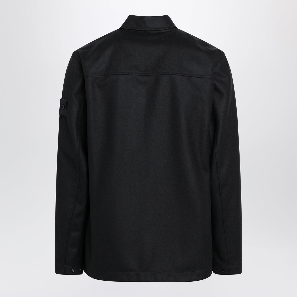 Stone Island Navy Blue Shirt Jacket In Wool Blend Men STONE ISLAND