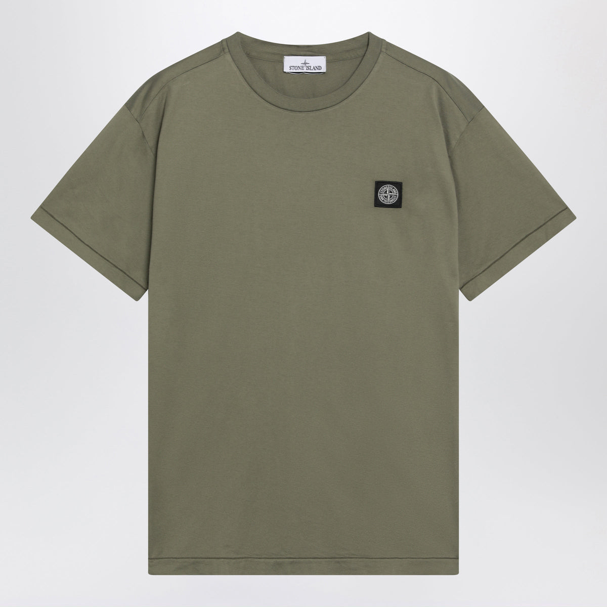 Stone Island Military Green Cotton T-Shirt Men STONE ISLAND