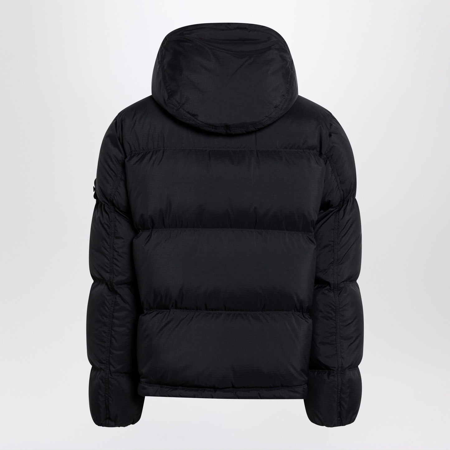 Stone Island Black Ripstop Nylon Zip-Up Down Jacket Men STONE ISLAND