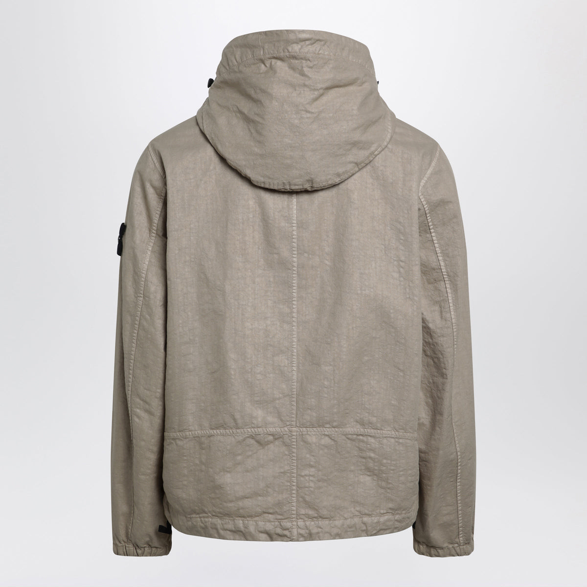 Stone Island Beige Nylon Zip Jacket Men STONE ISLAND