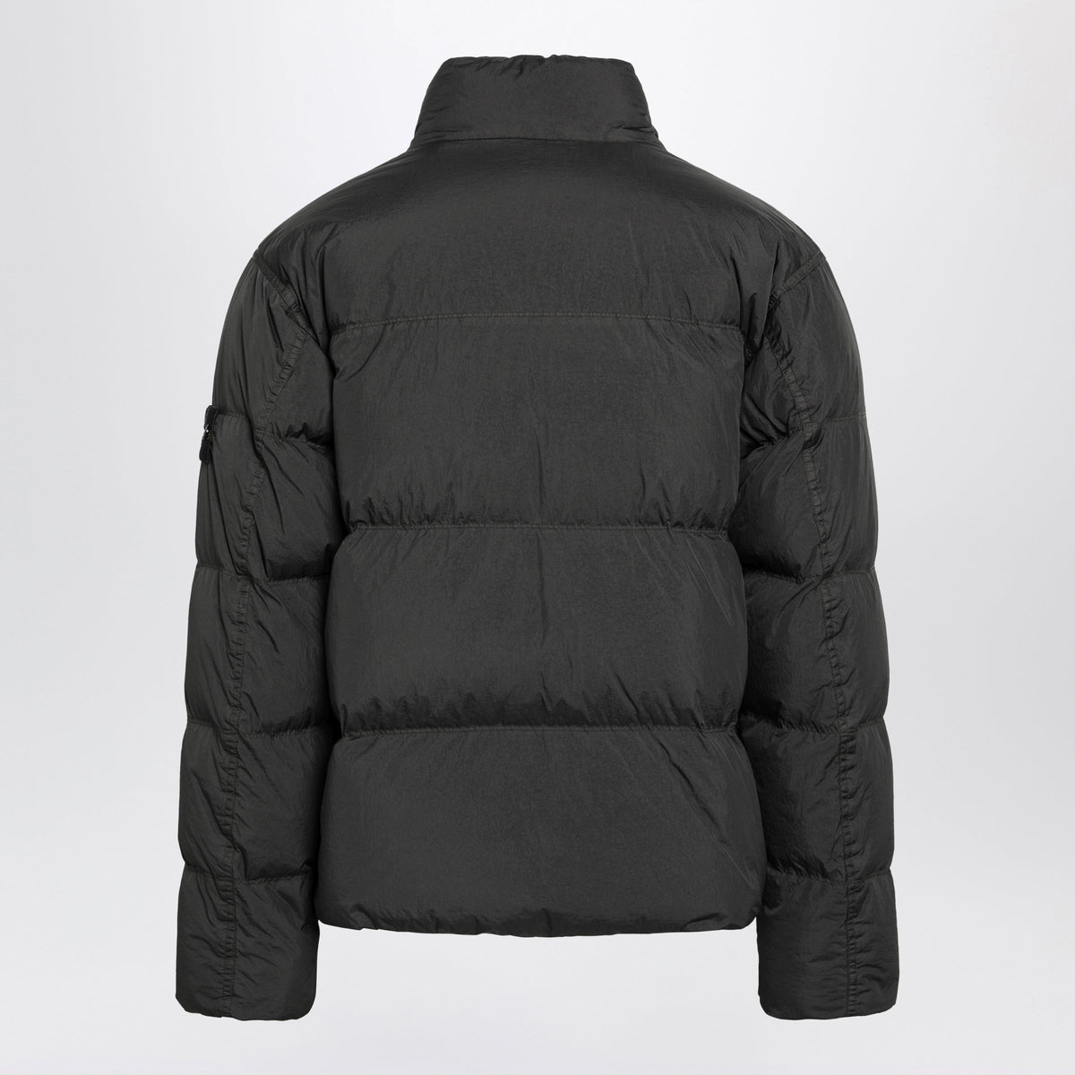 Stone Island Quilted Compass Lead Grey Polyamide Jacket Men STONE ISLAND