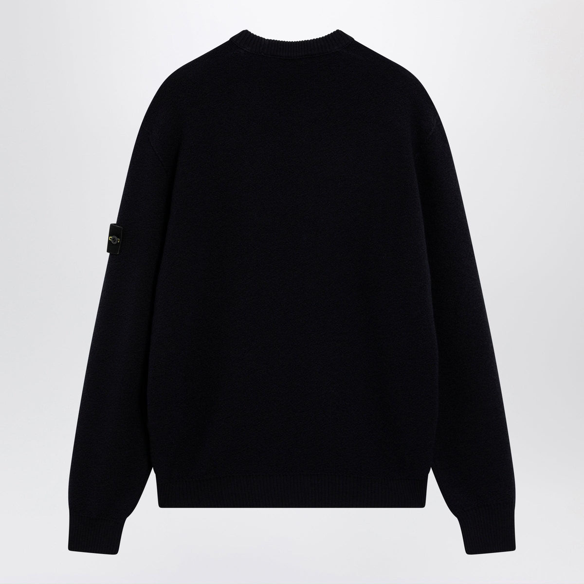 Stone Island Navy Blue Wool Crewneck Sweater Men STONE ISLAND
