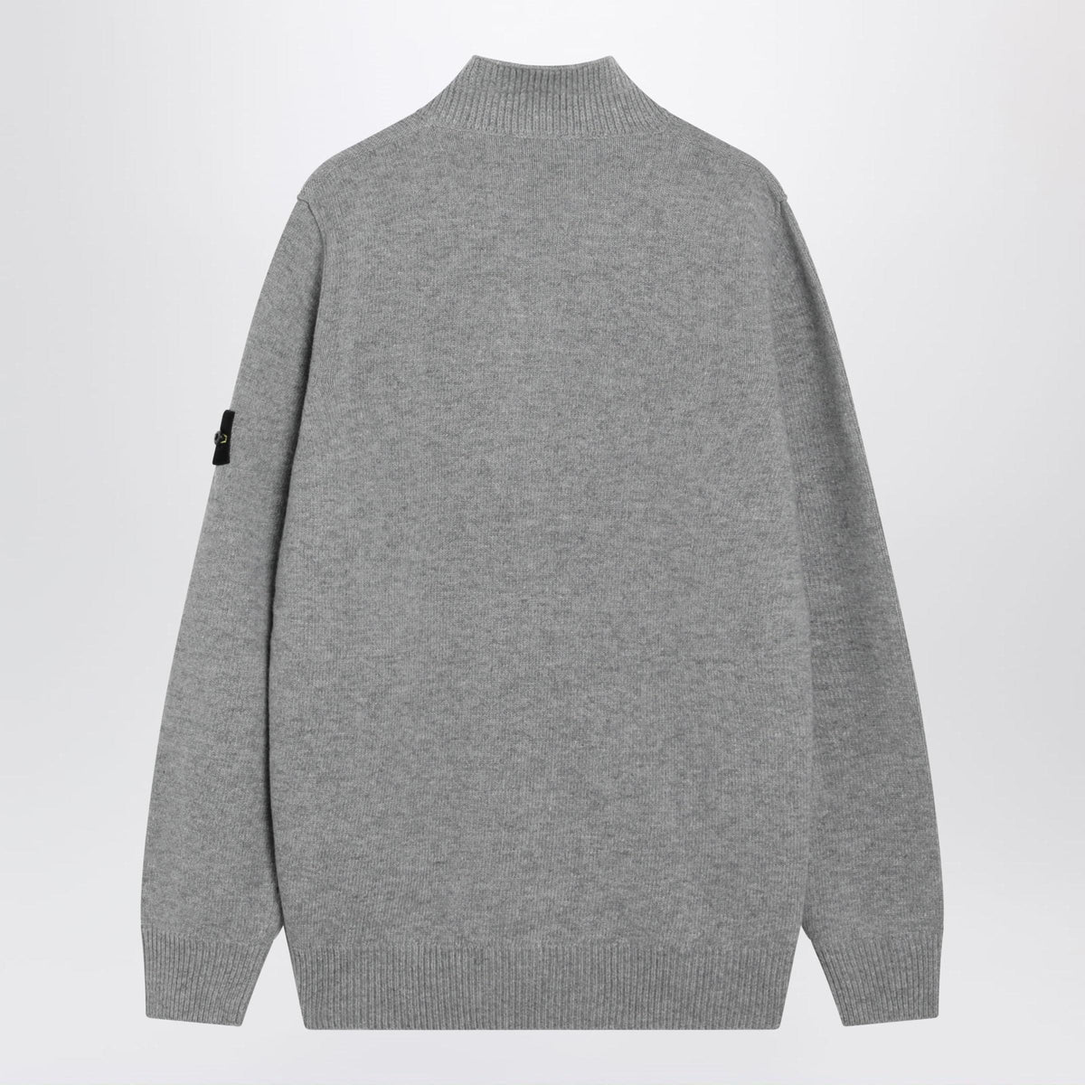 Stone Island Grey Melange Wool Blend Sweater Men STONE ISLAND