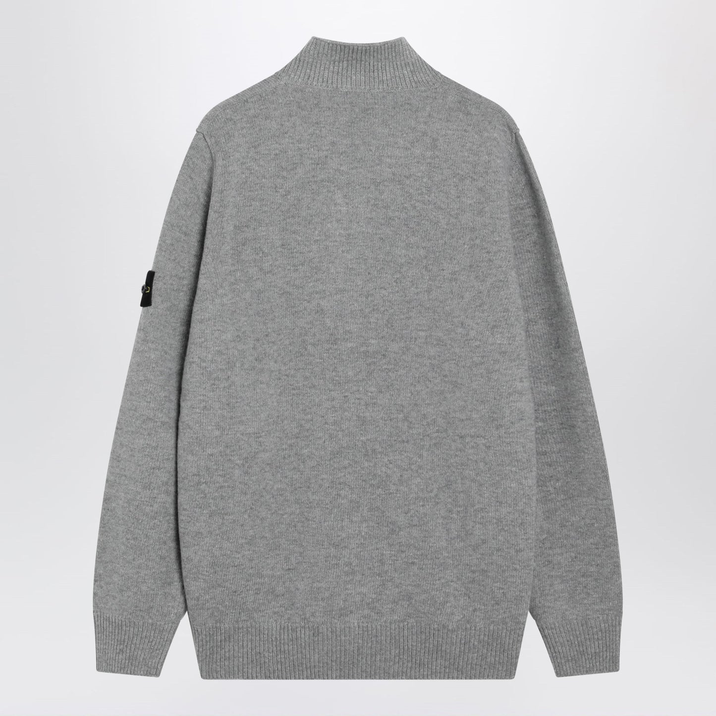 Stone Island Grey Melange Wool Blend Sweater Men STONE ISLAND
