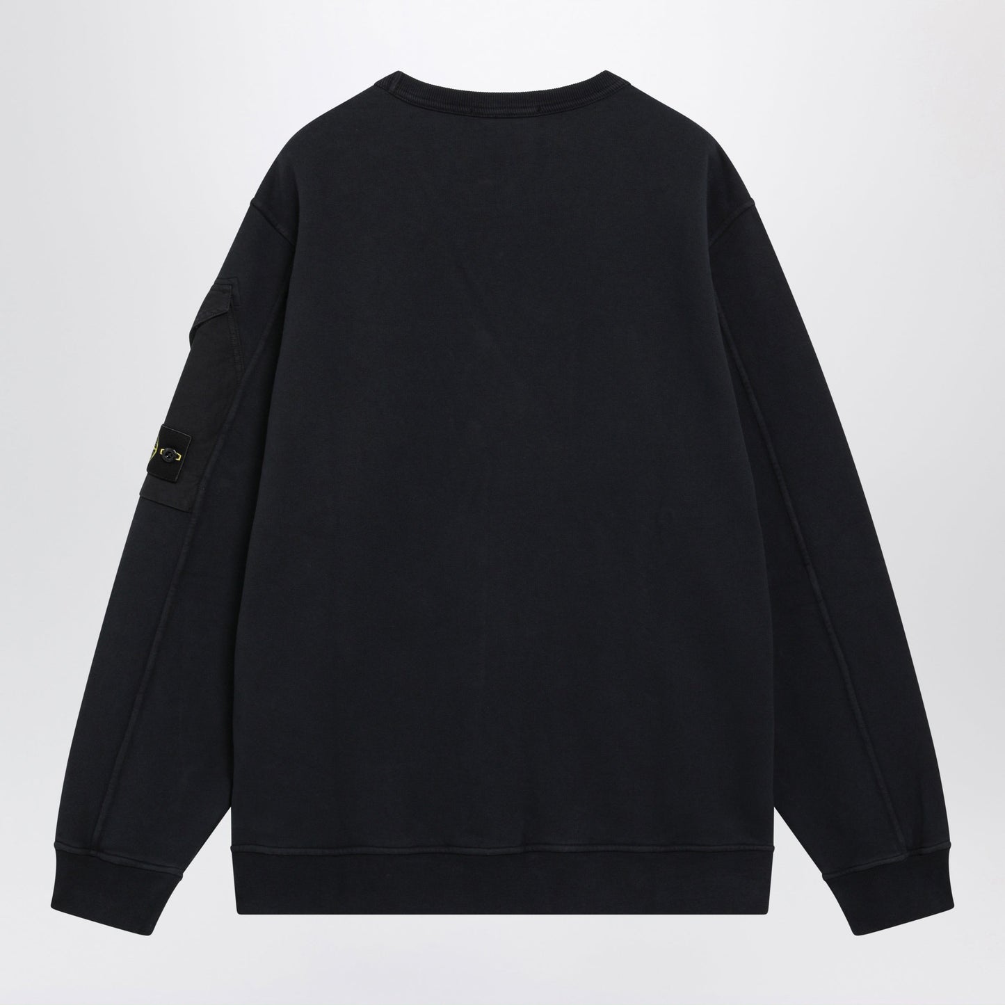 Stone Island Navy Blue Cotton Crewneck Sweatshirt Men STONE ISLAND