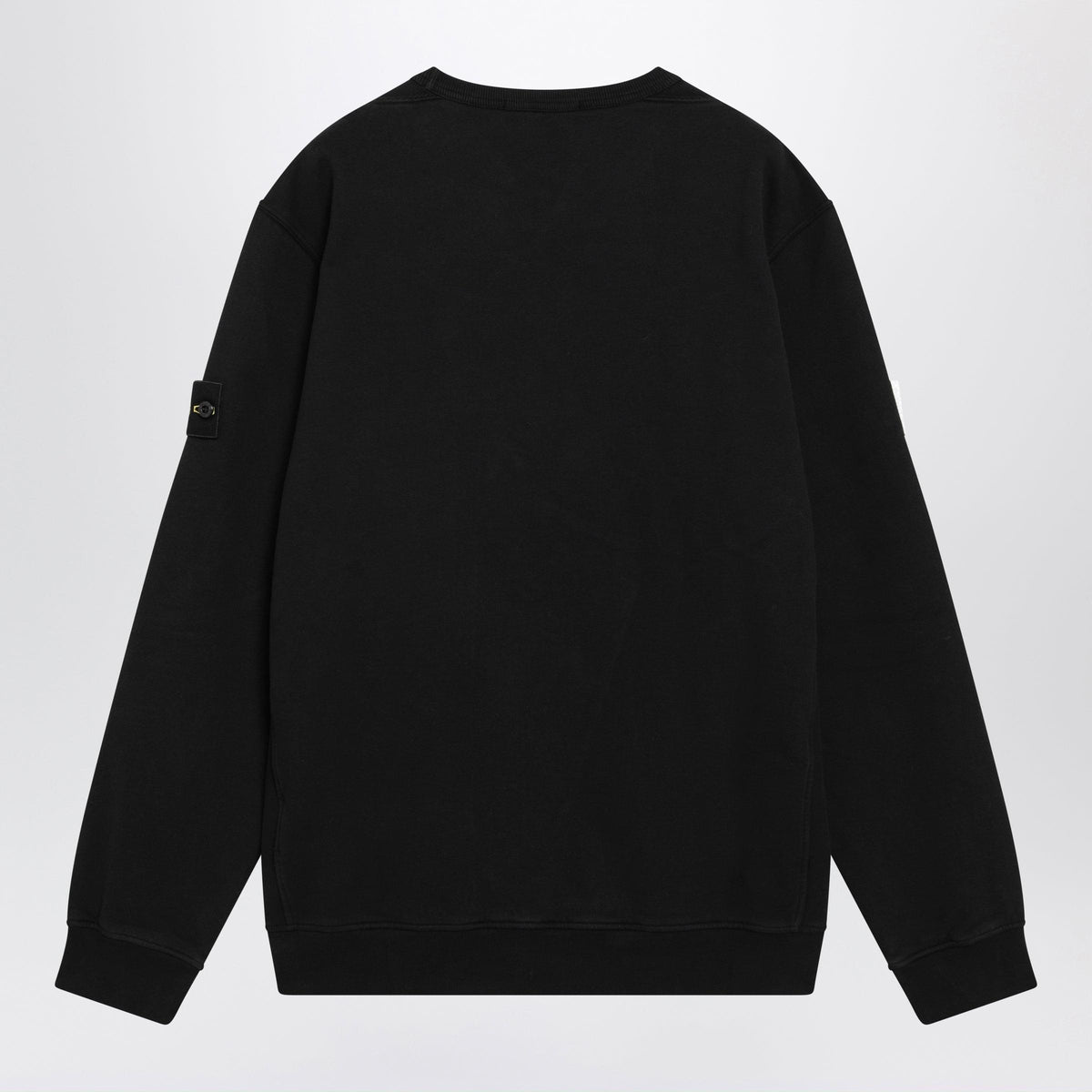 Stone Island Black Cotton Crewneck Sweatshirt Men STONE ISLAND