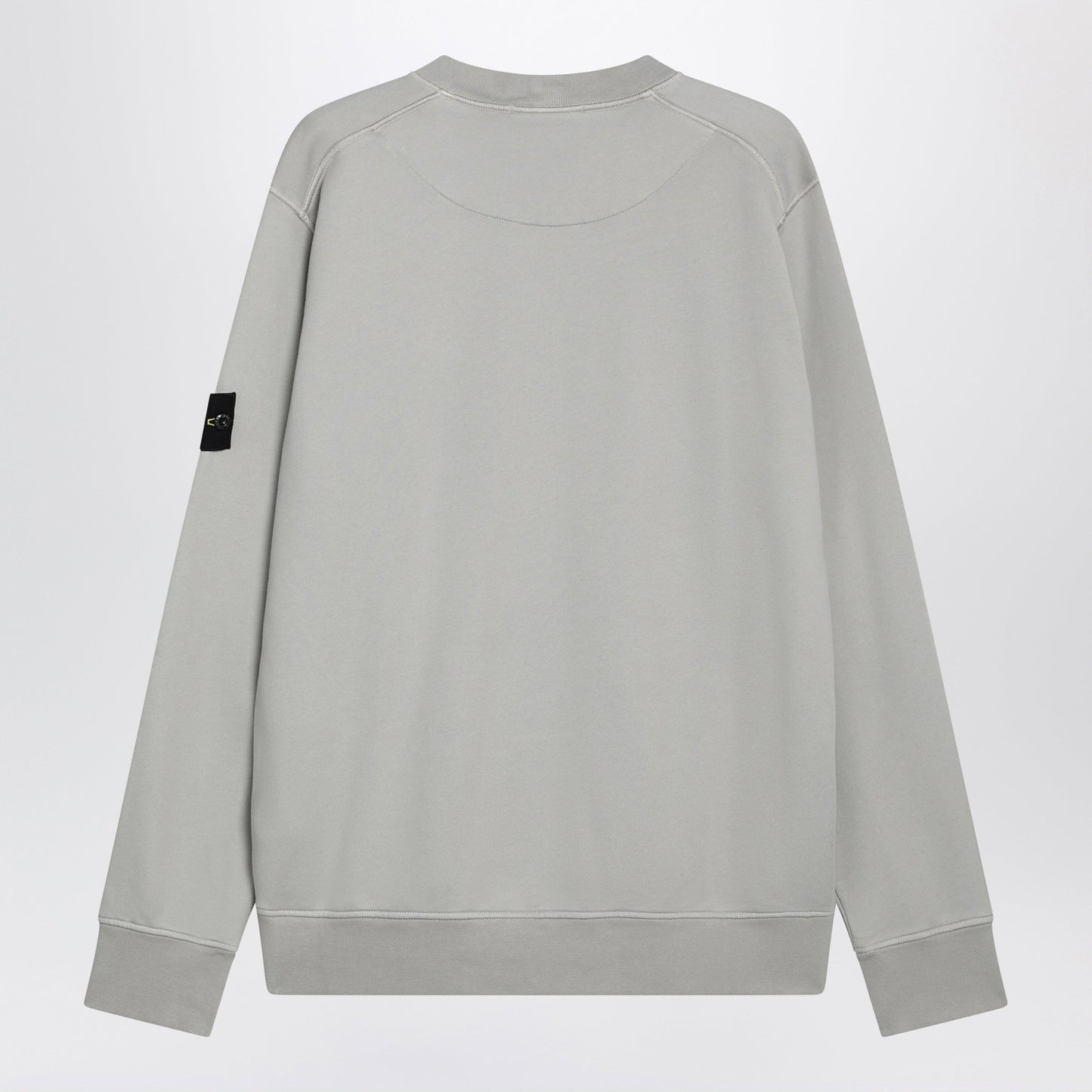 Stone Island Pearl Grey Cotton Crewneck Sweatshirt Men STONE ISLAND