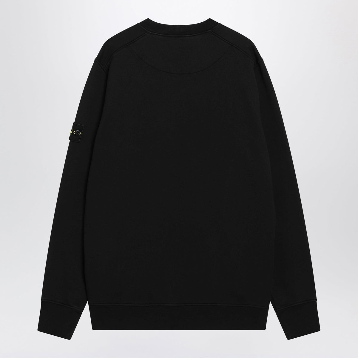 Stone Island Black Cotton Crew-Neck Sweatshirt Men STONE ISLAND