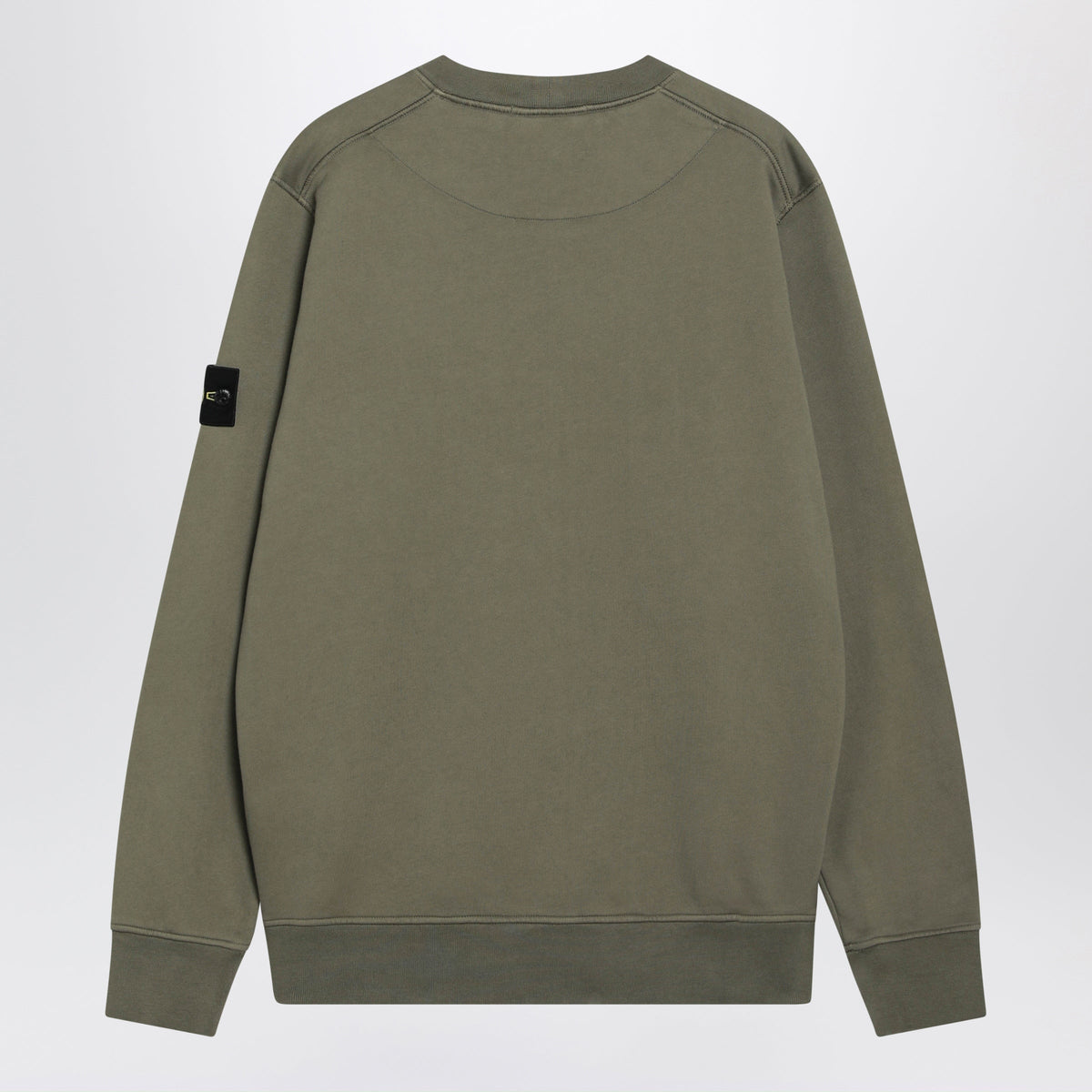 Stone Island Military Green Cotton Crew-Neck Sweatshirt Men STONE ISLAND