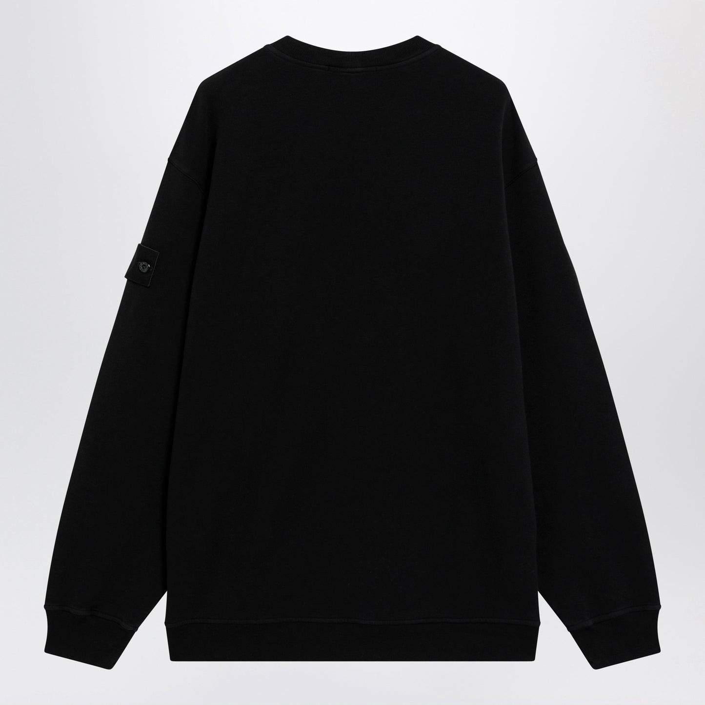 Stone Island Black Cotton Sweatshirt Men STONE ISLAND