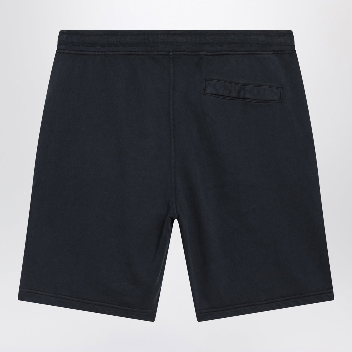 Stone Island Navy Blue Jogger Shorts In Cotton Fleece Men STONE ISLAND