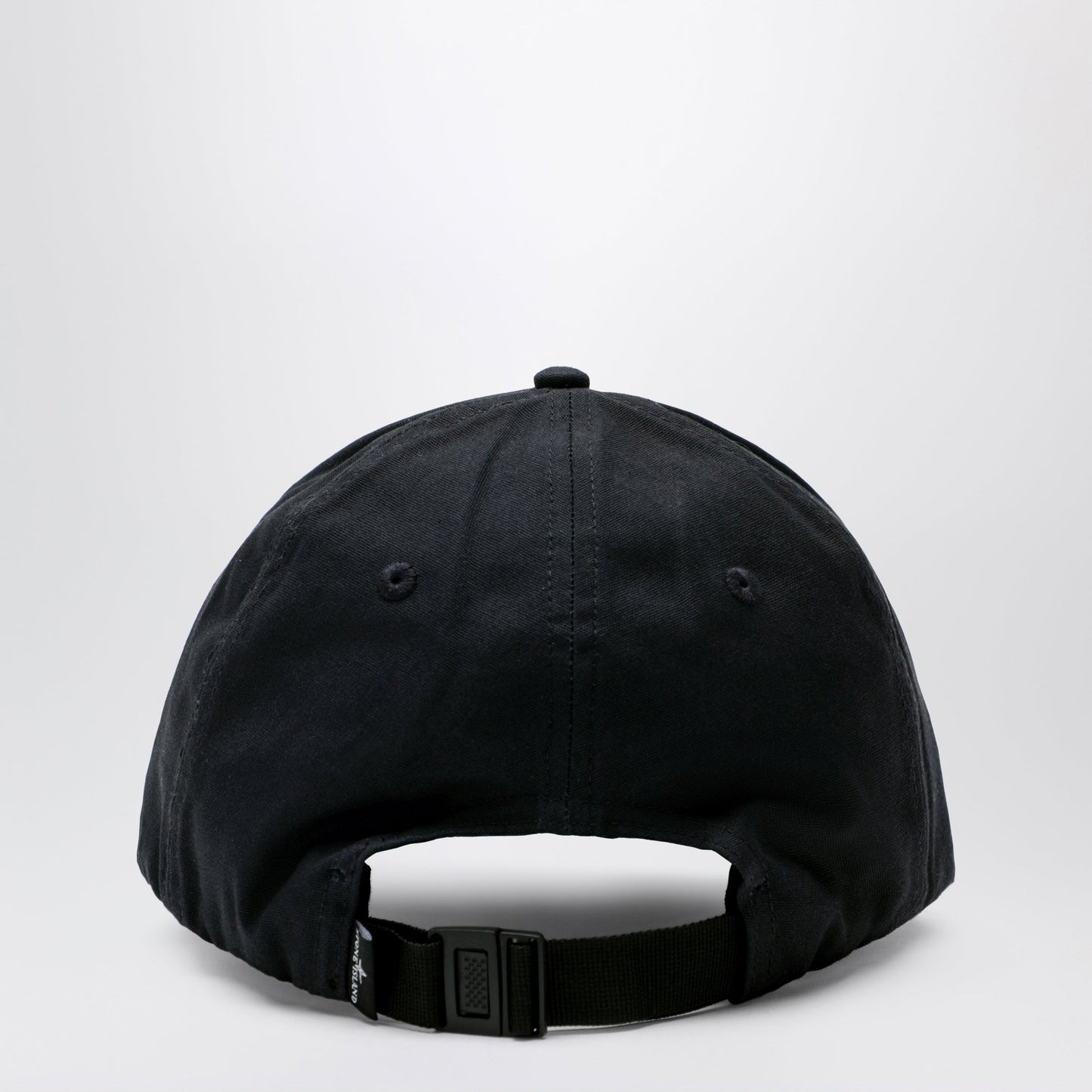 Stone Island Black Baseball Cap With Logo Men STONE ISLAND
