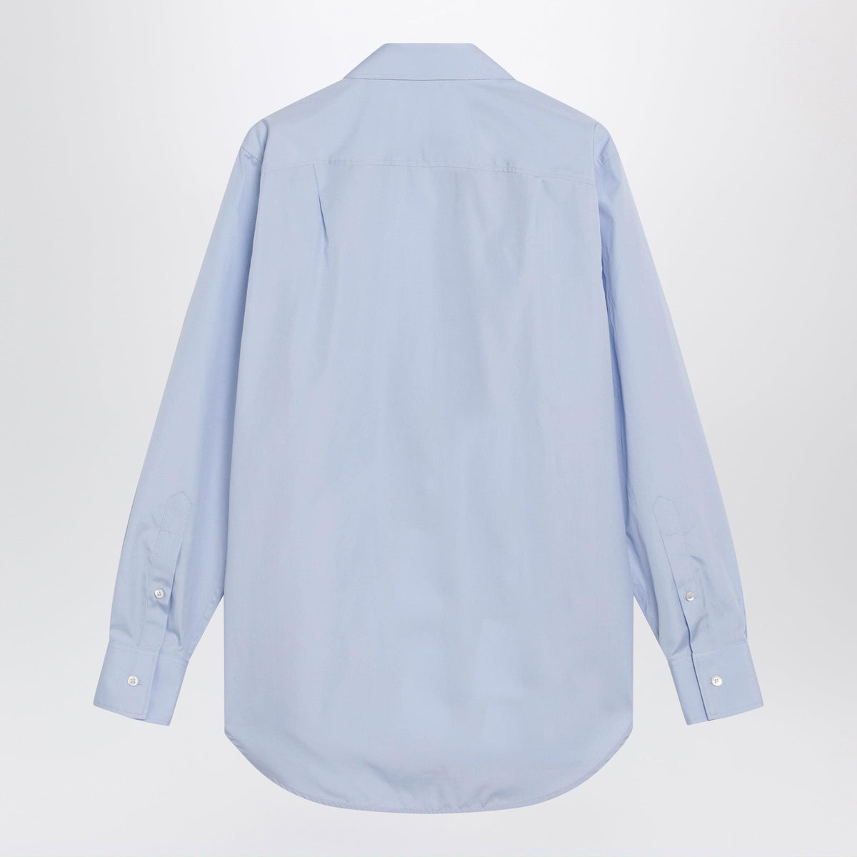 Maison Margiela Light Blue Blouse With Folded Collar Women MAISON MARGIELA