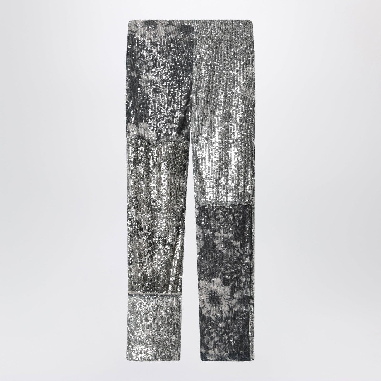 Maison Margiela Patchwork Trousers With Floral Sequins, Multicolor Women MAISON MARGIELA