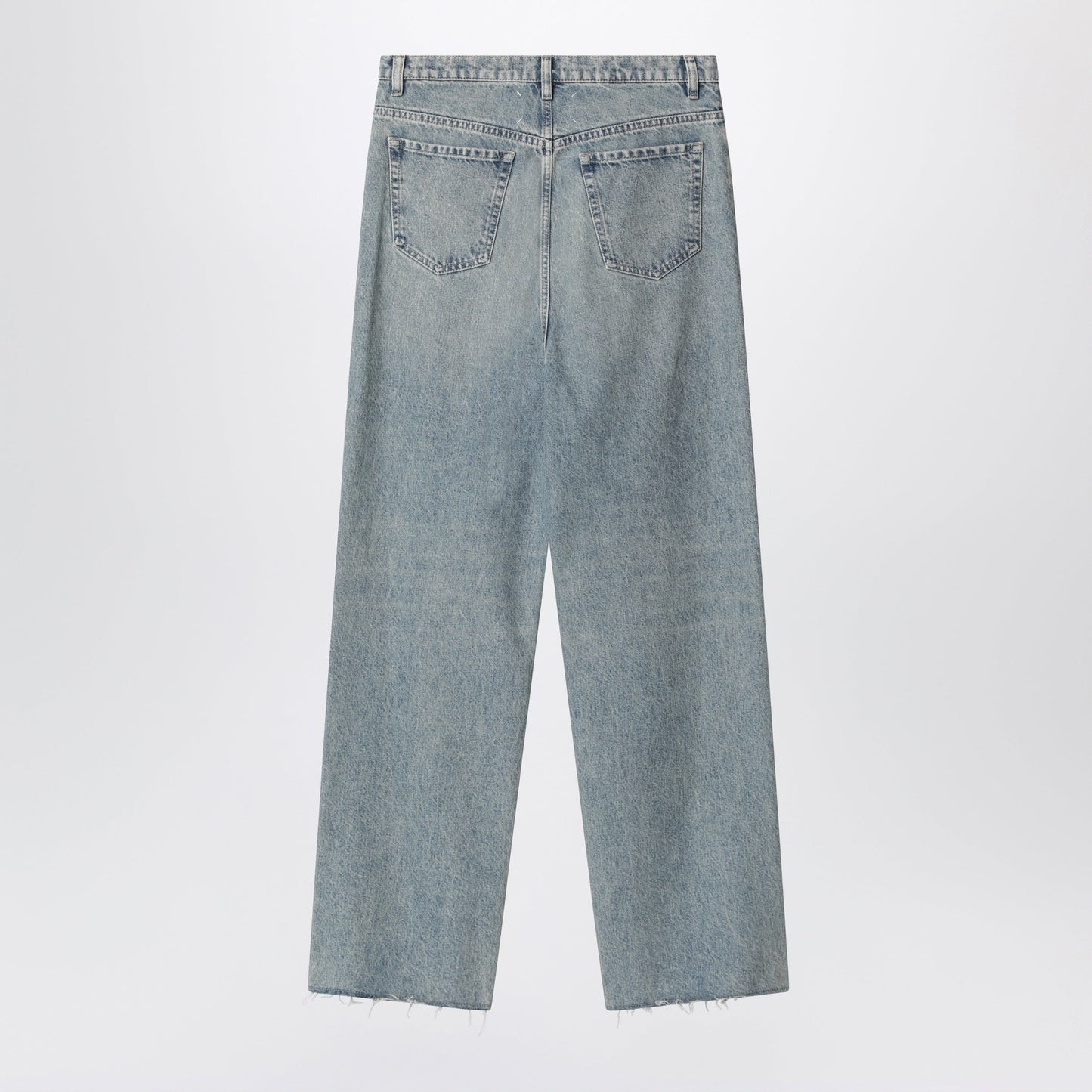 Maison Margiela Wide-Leg Jeans In Cotton In Ice Blue Women MAISON MARGIELA