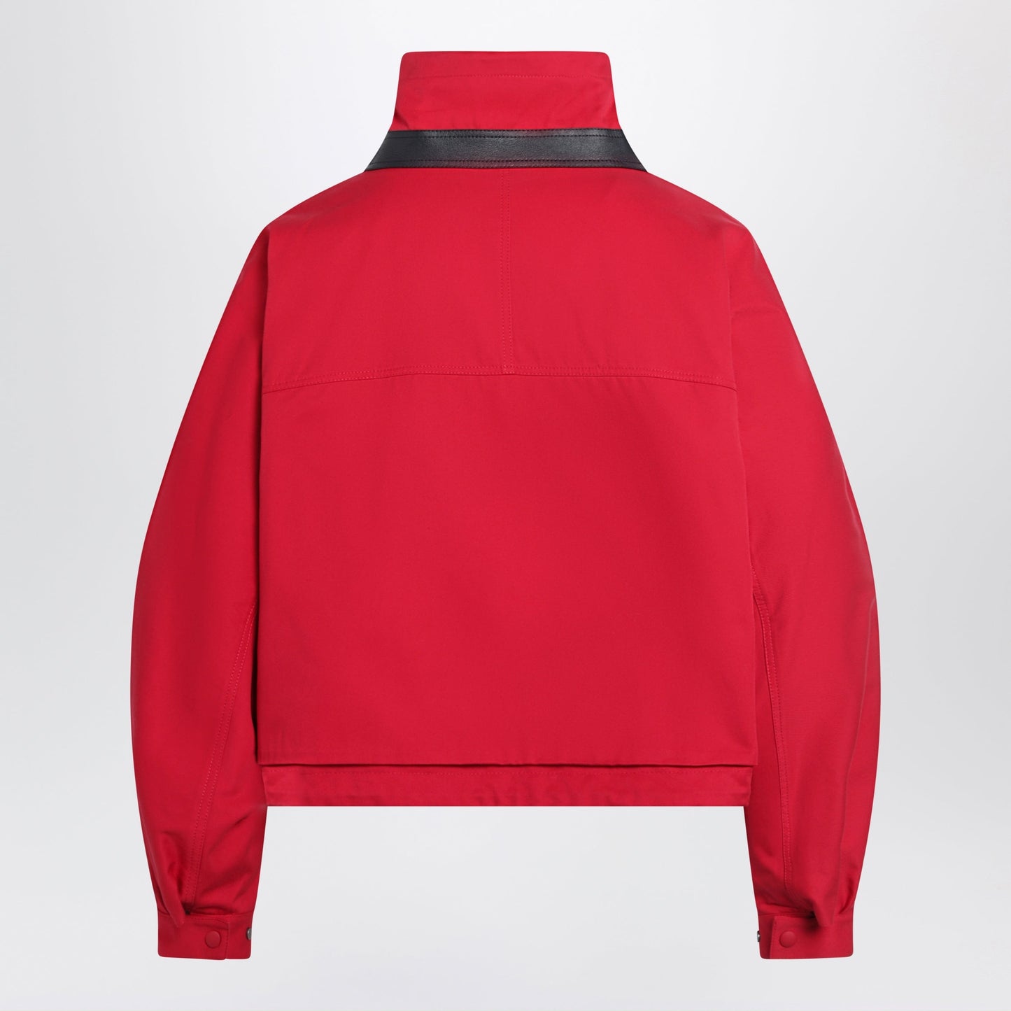 Loewe Cropped Cotton And Silk Gabardine Jacket In Red Women LOEWE