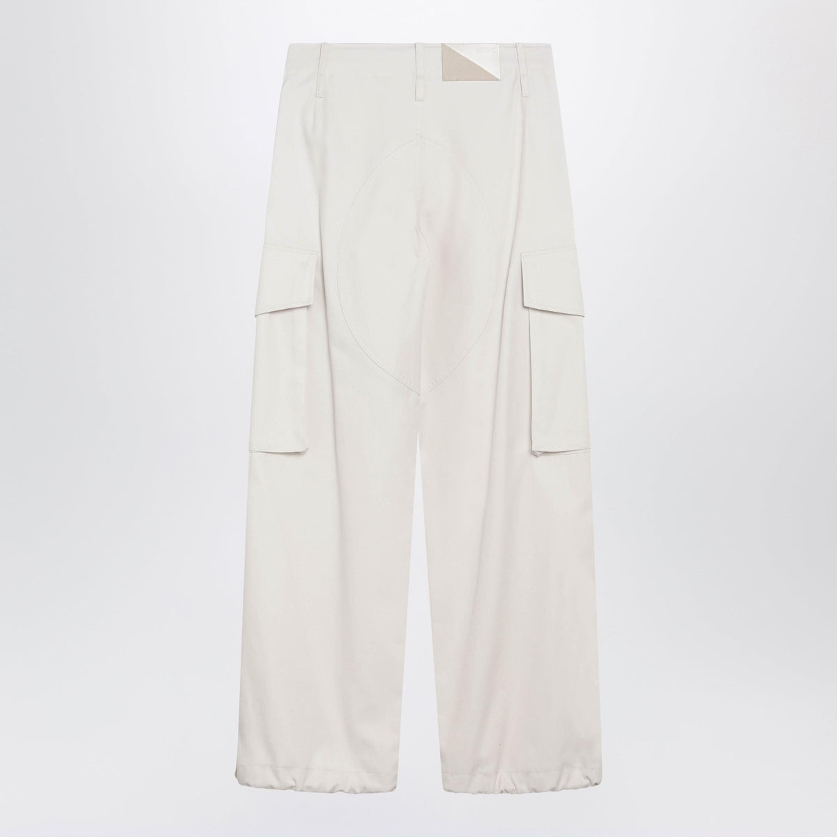 Loewe Ivory Cotton And Silk Cargo Trousers Women LOEWE