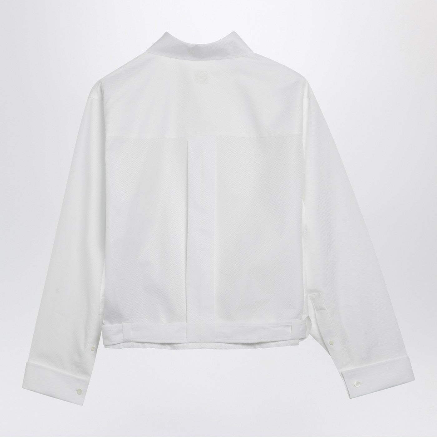 Loewe White Draped Cotton Shirt Women LOEWE