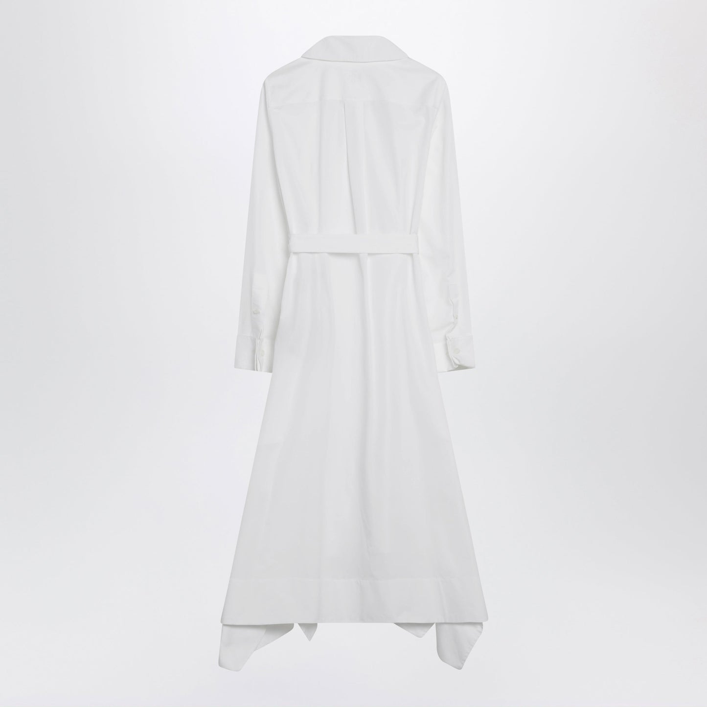 Loewe White Draped Silk Dress Women LOEWE
