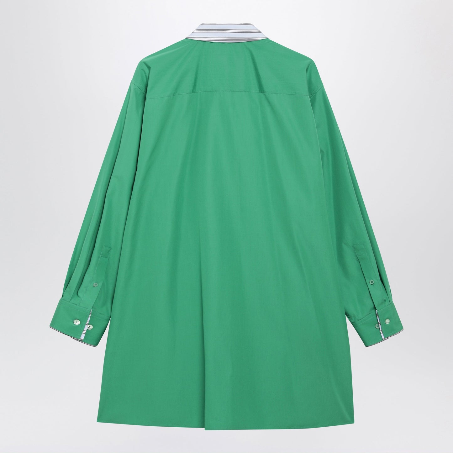 Loewe Green Cotton Shirt Dress Women LOEWE