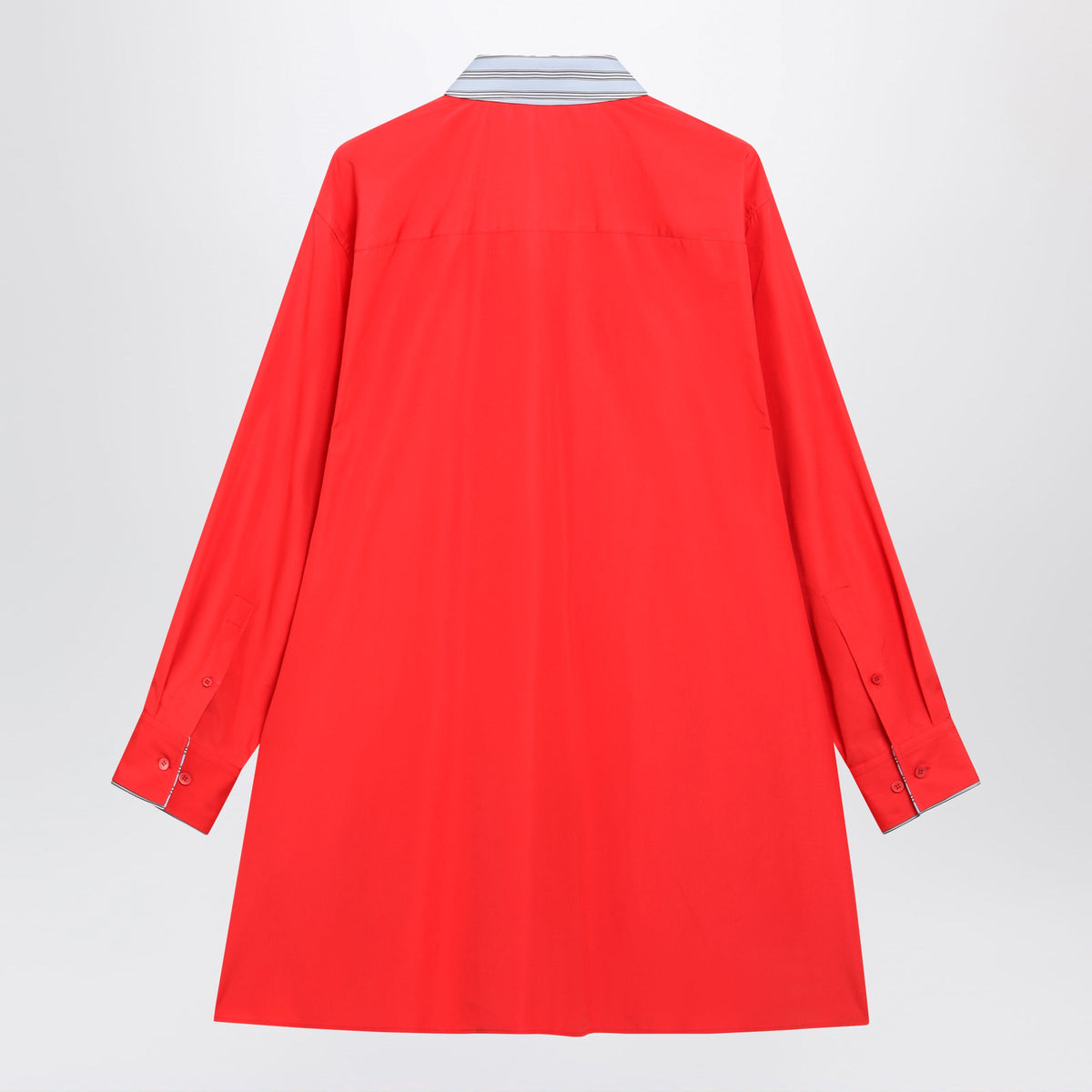 Loewe Red Cotton Shirt Dress Women LOEWE