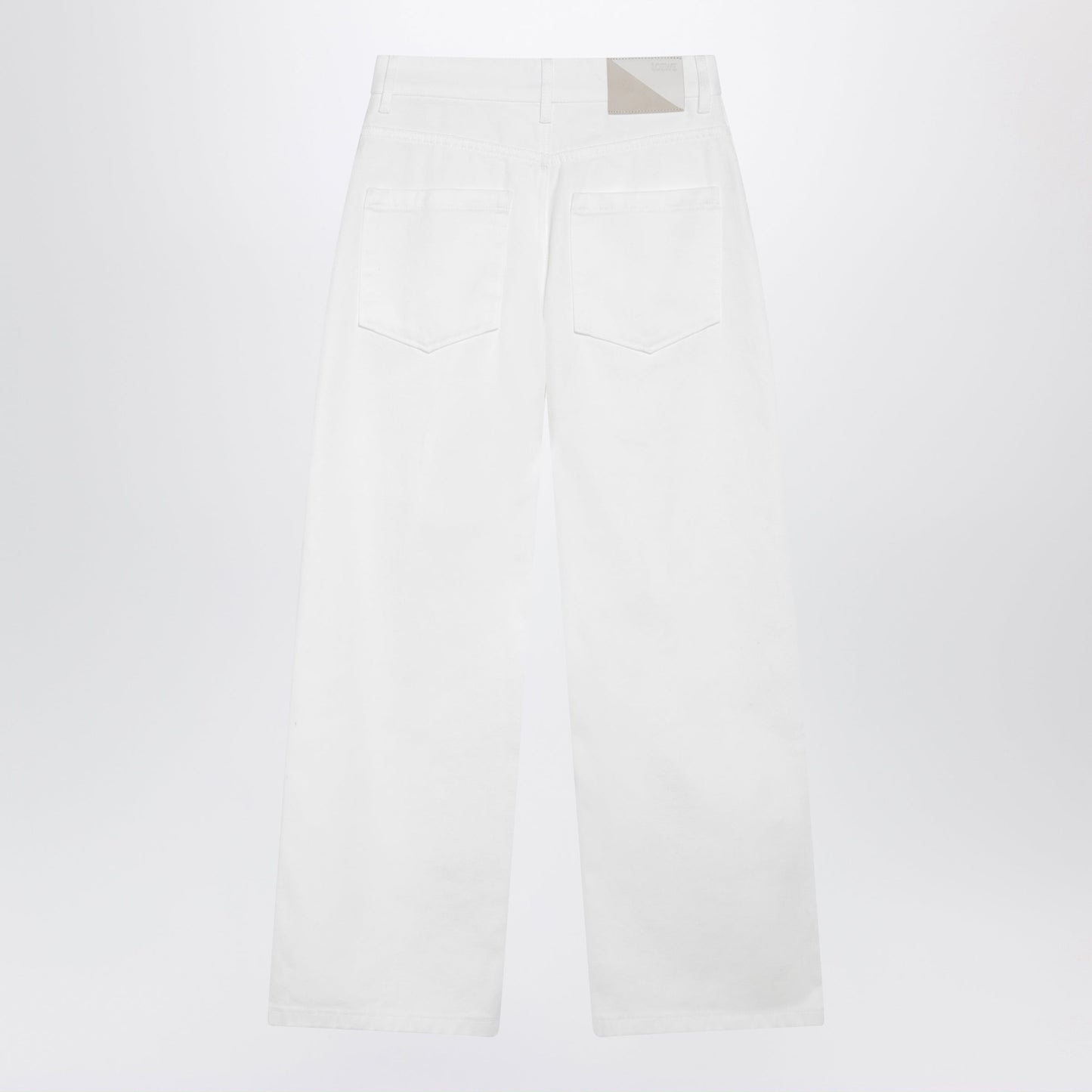 Loewe White Anagram Trousers Women LOEWE