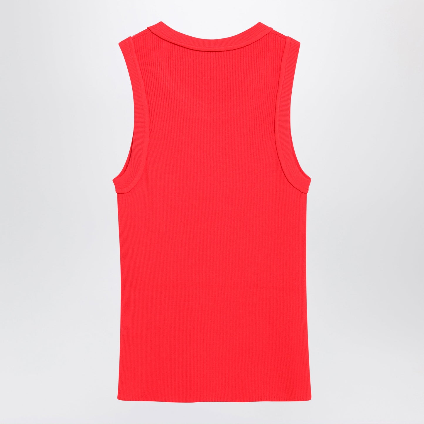 Loewe Anagram Ribbed Stretch Viscose Tank Top In Red Women LOEWE