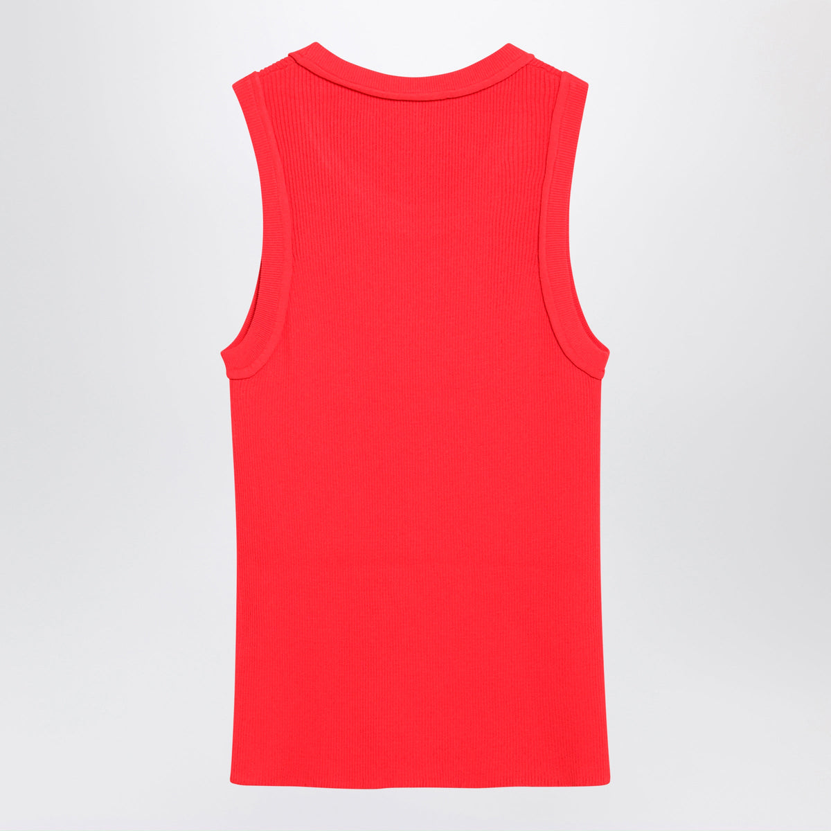 Loewe Anagram Ribbed Stretch Viscose Tank Top In Red Women LOEWE