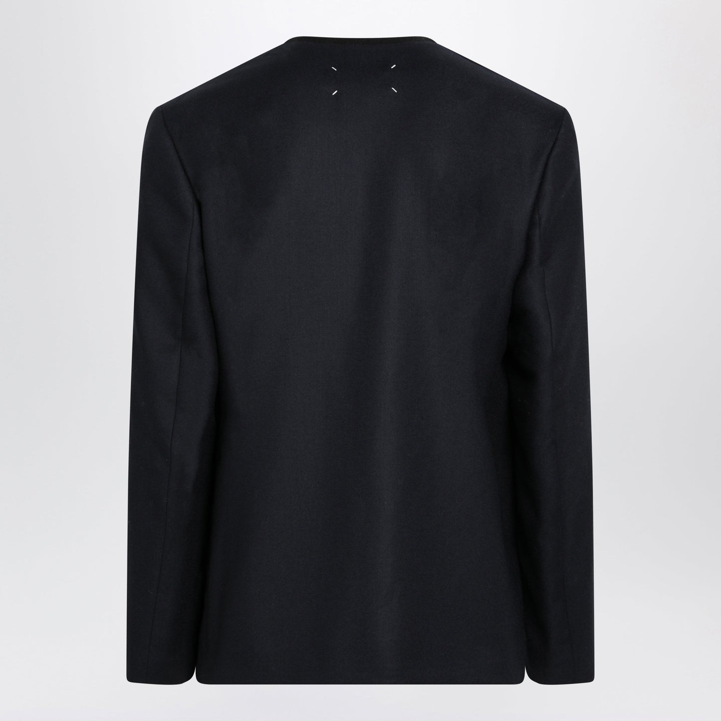 Maison Margiela Minimal Navy Virgin Wool Jacket Men MAISON MARGIELA