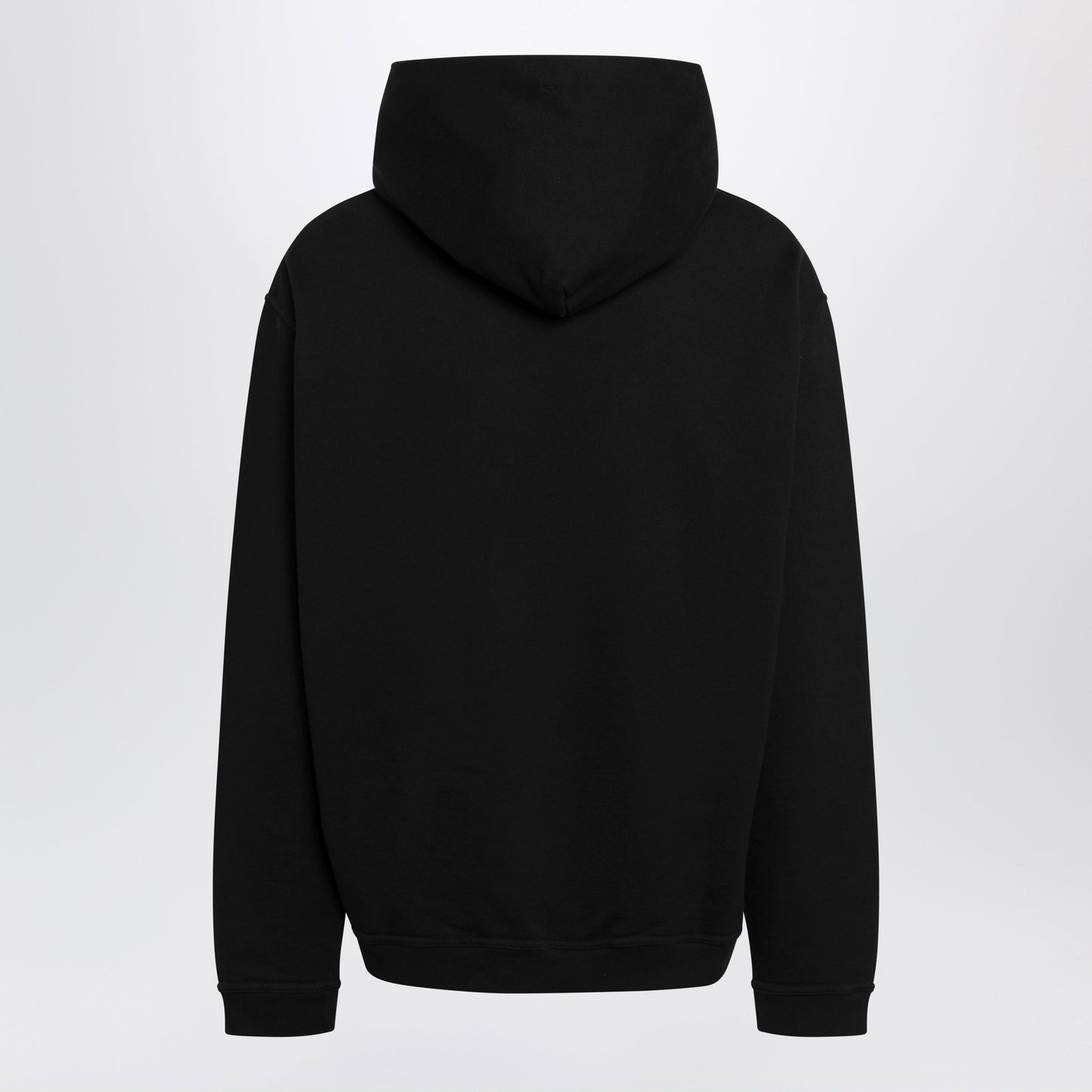 Maison Margiela Black Hoodie With Reversed Logo Men MAISON MARGIELA