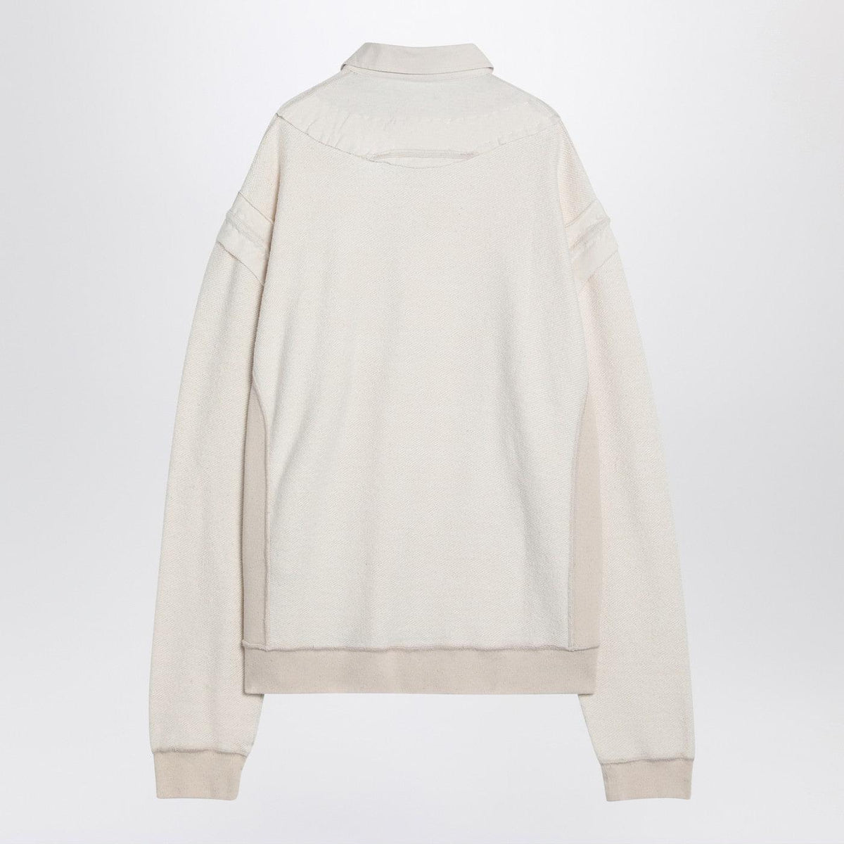 Maison Margiela Distressed-Effect Ecru Sweatshirt Men MAISON MARGIELA