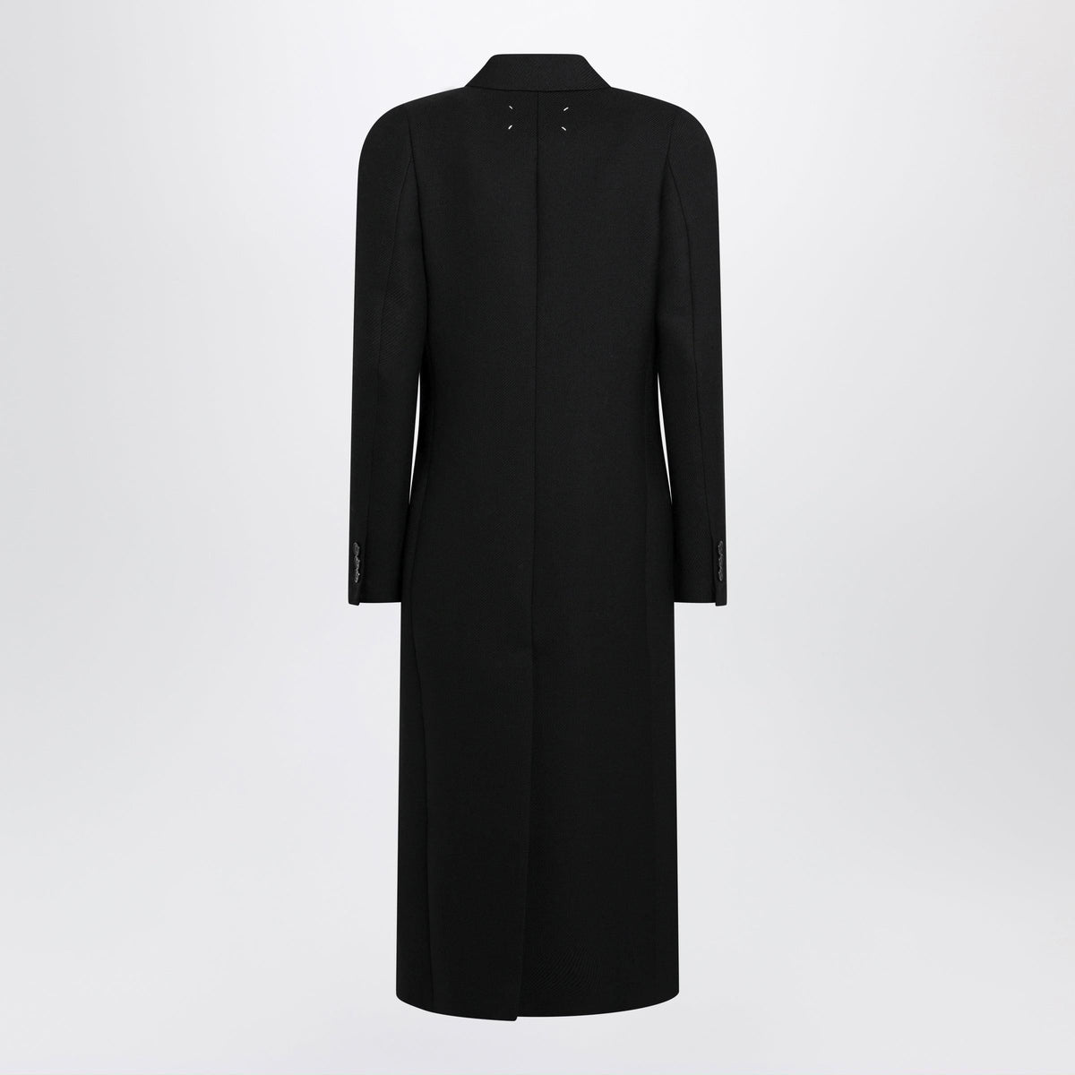 Maison Margiela Black Wool Double-Breasted Coat Women Women MAISON MARGIELA