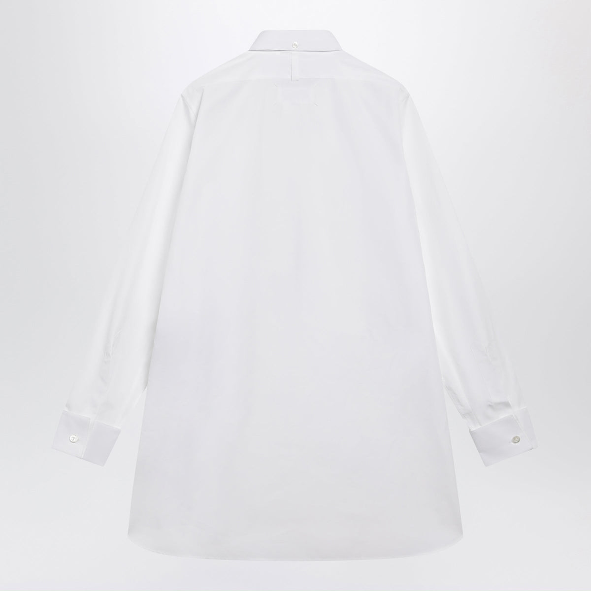 Maison Margiela Long-Sleeve Cotton Poplin Shirt In White Women MAISON MARGIELA