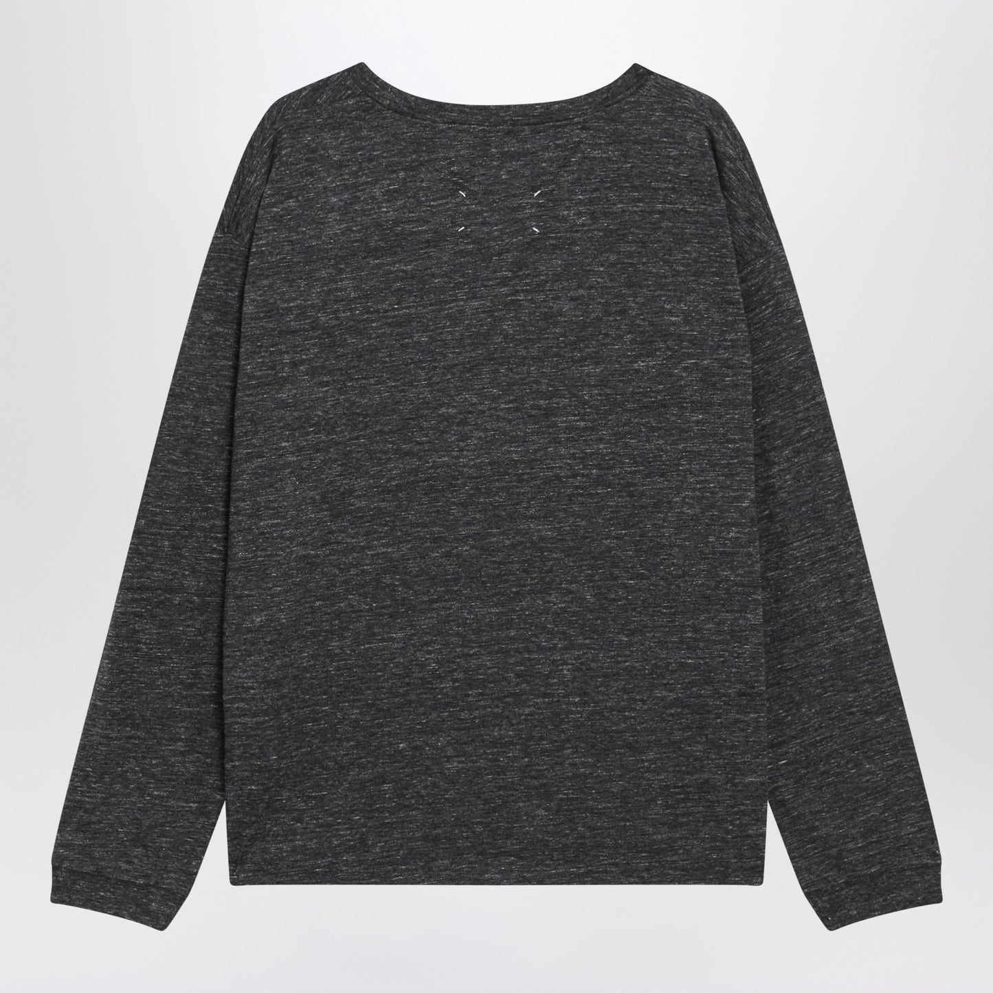 Maison Margiela Long-Sleeve Cotton T-Shirt In Dark Grey Women MAISON MARGIELA