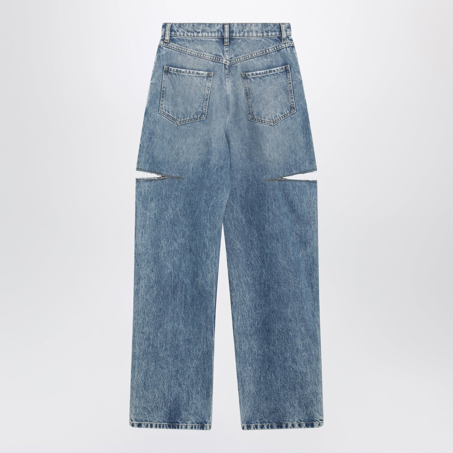 Maison Margiela Loose Blue Jeans With Drawstrings Women MAISON MARGIELA