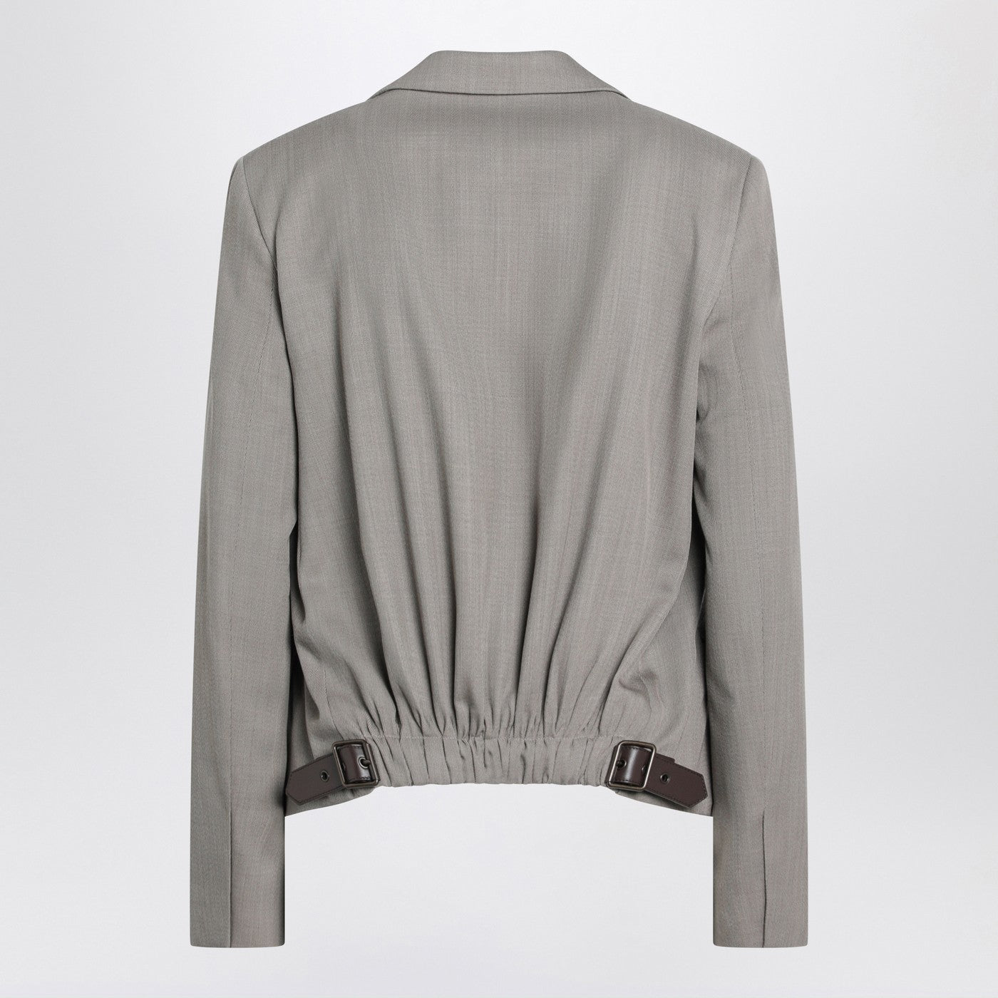 Loewe Beige Melange Wool Jacket Women LOEWE