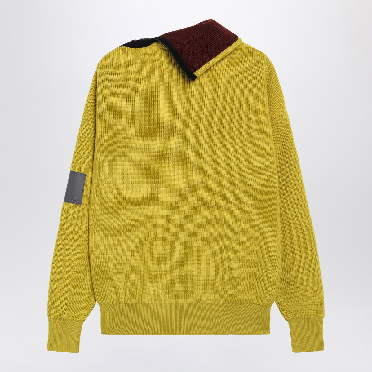 Loewe Olive Green Wool Sweater With Zip Detail Women LOEWE