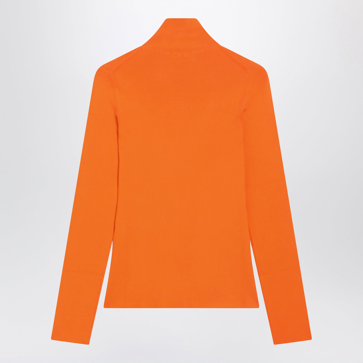 Loewe Orange Viscose Blend Turtleneck Top Women LOEWE