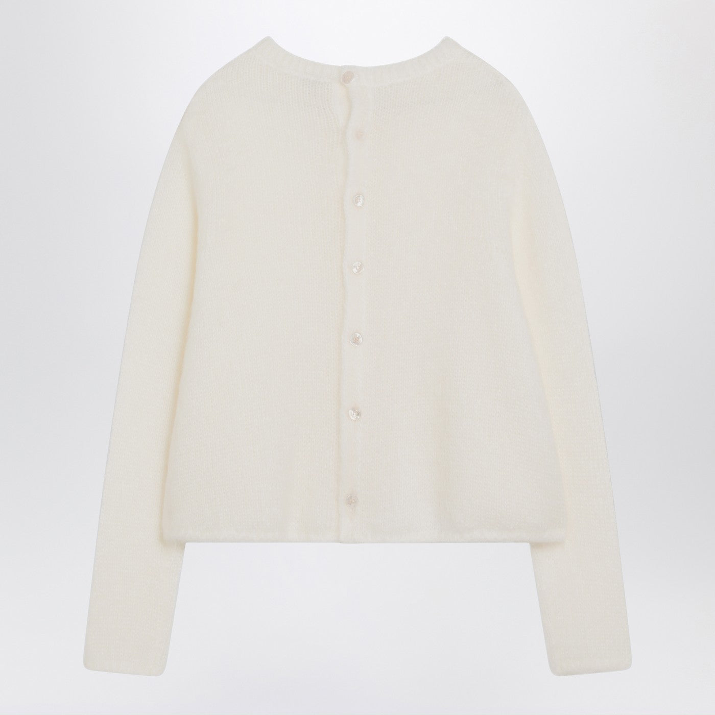 Loewe White Mohair-Blend Cardigan Women LOEWE