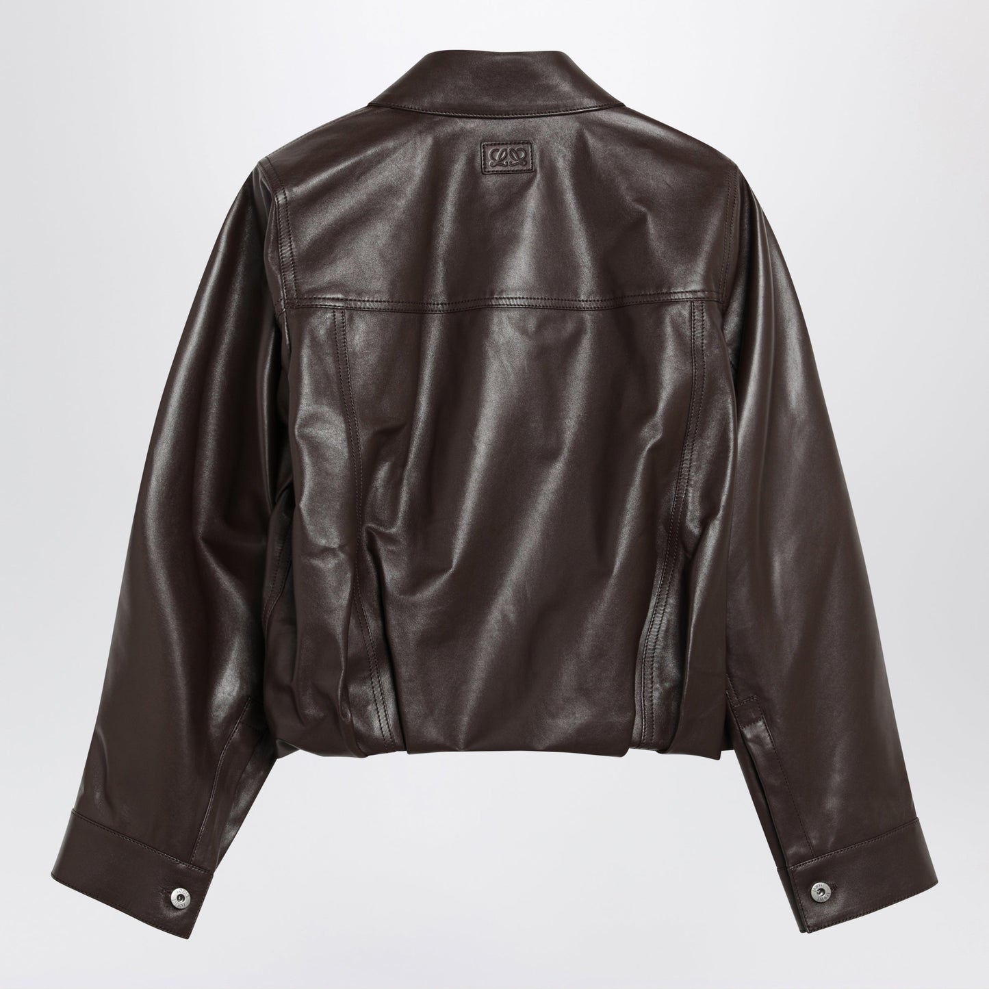 Loewe Brown Lamb Nappa Leather Jacket Women LOEWE