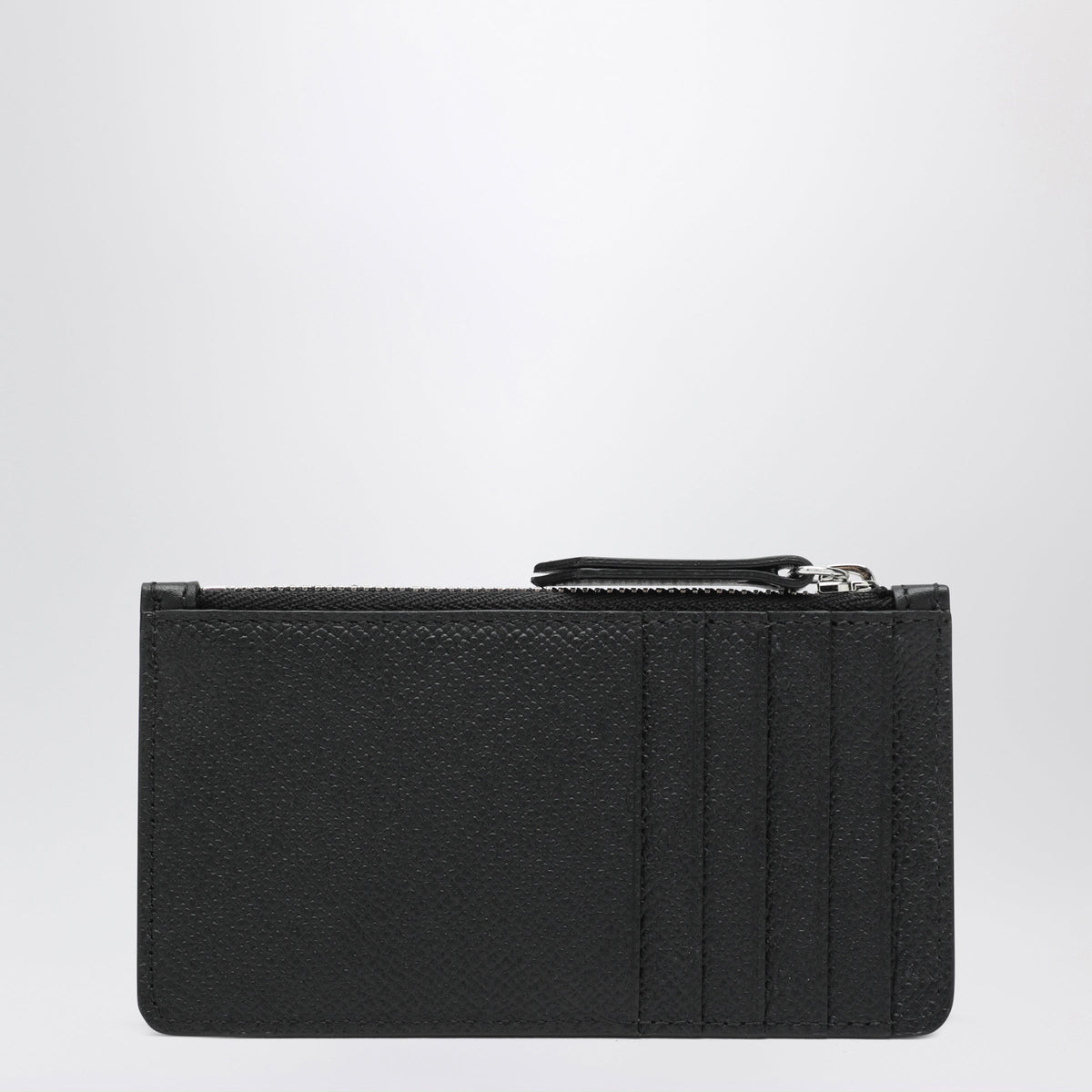 Maison Margiela Black Four Stitches Zip Card Holder Men MAISON MARGIELA