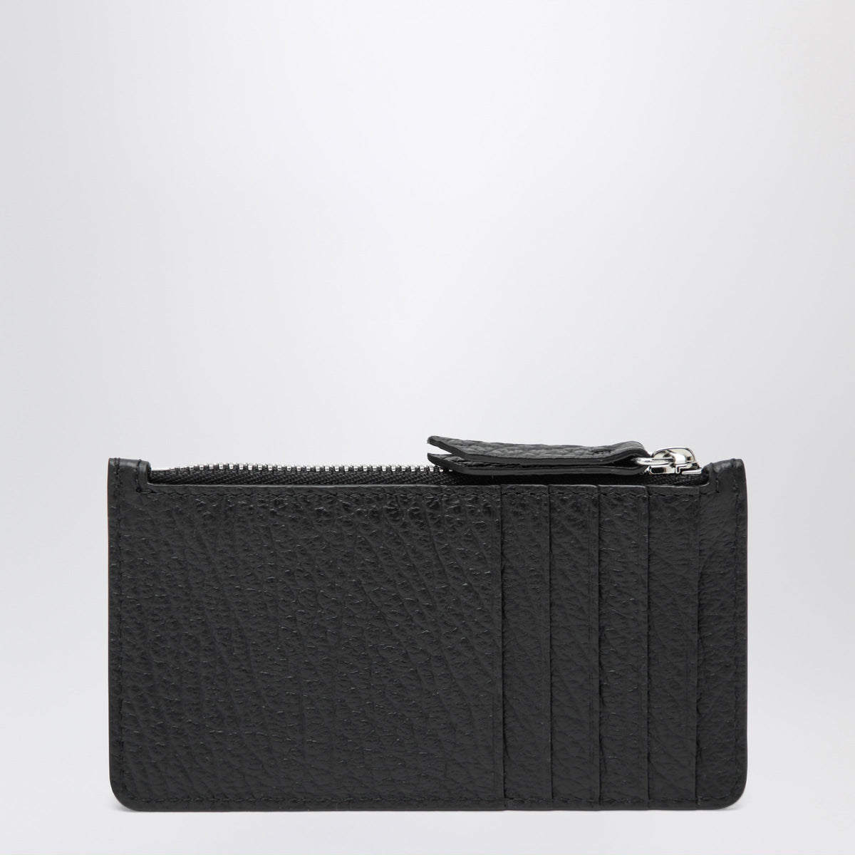Maison Margiela Black Four Stitches Zip Cardholder Men MAISON MARGIELA