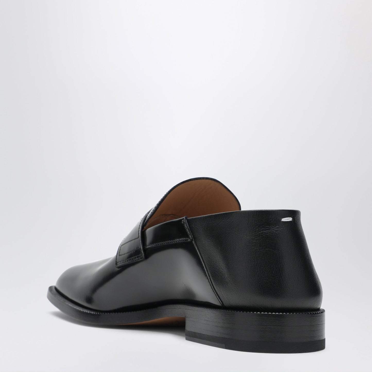 Maison Margiela Tabi Loafer In Black Leather Men MAISON MARGIELA