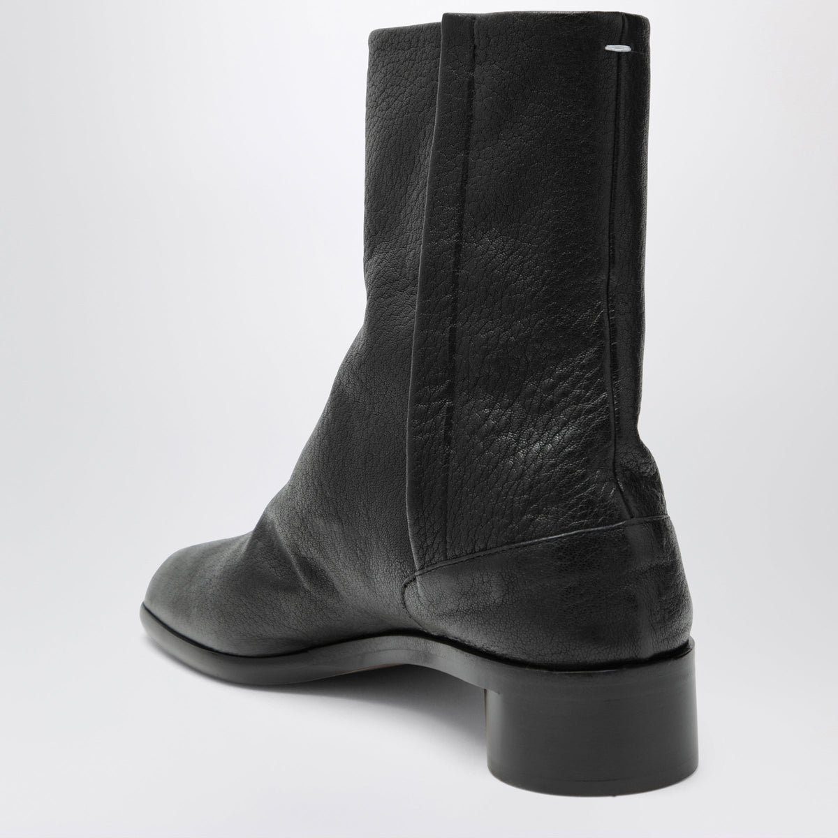 Maison Margiela Tabi Leather Ankle Boots In Black Men MAISON MARGIELA