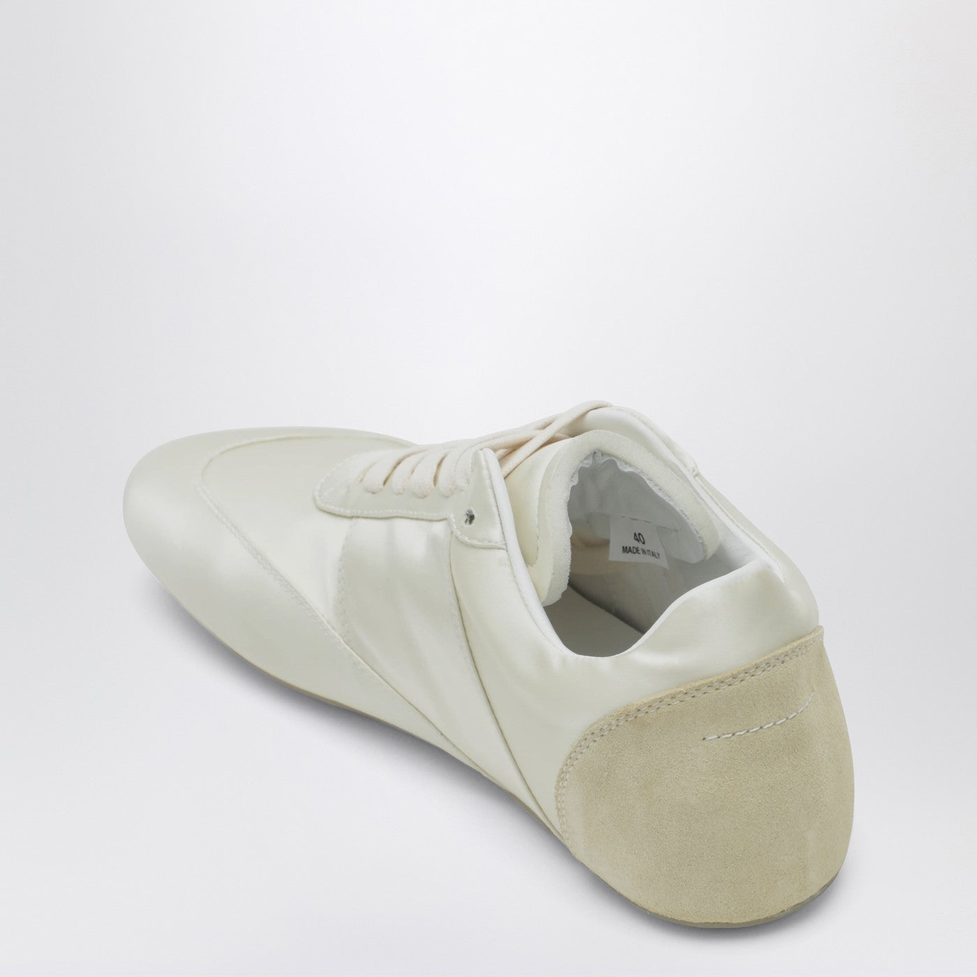 Mm6 Maison Margiela Factory Sneakers In White Satin Women MM6 MAISON MARGIELA
