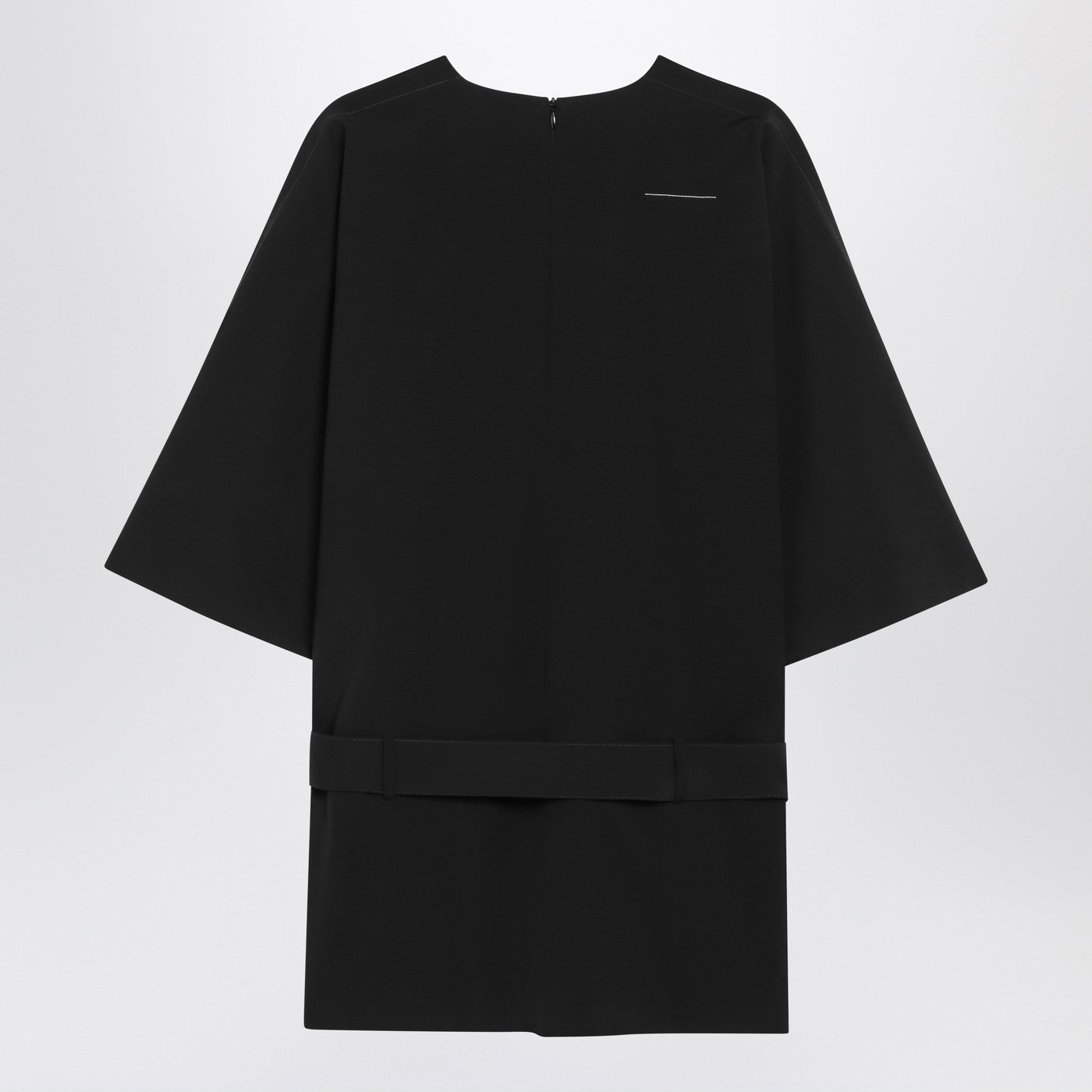 Mm6 Maison Margiela Black Wool-Blend Mini Dress Women MM6 MAISON MARGIELA