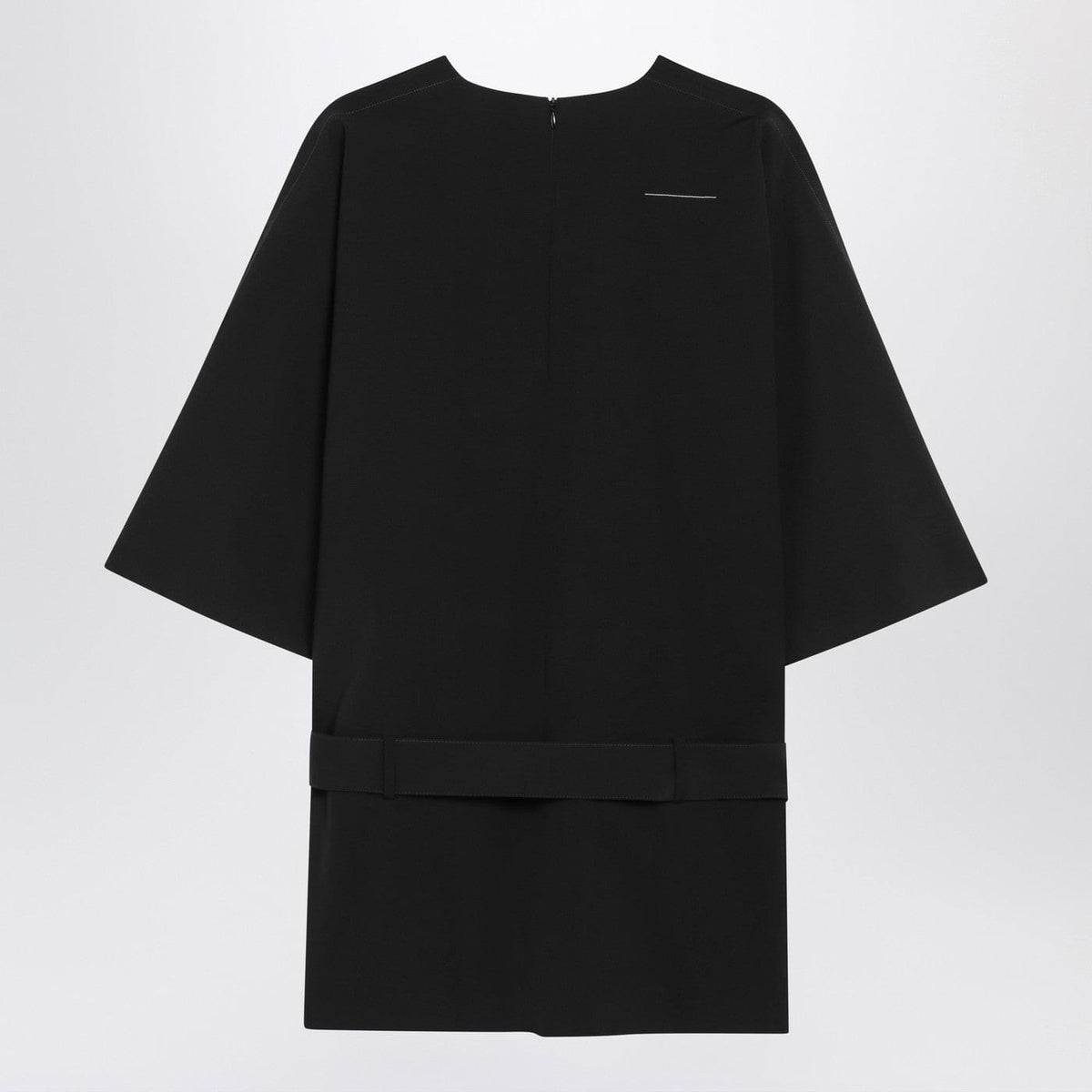 Mm6 Maison Margiela Black Wool-Blend Mini Dress Women MM6 MAISON MARGIELA