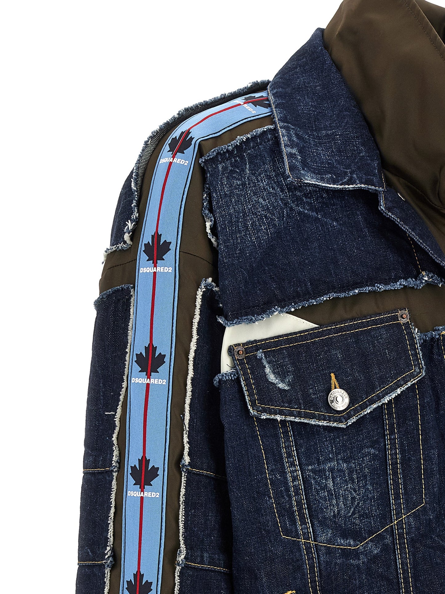 Dsquared2 Men Multilayer Denim Jacket DSQUARED2