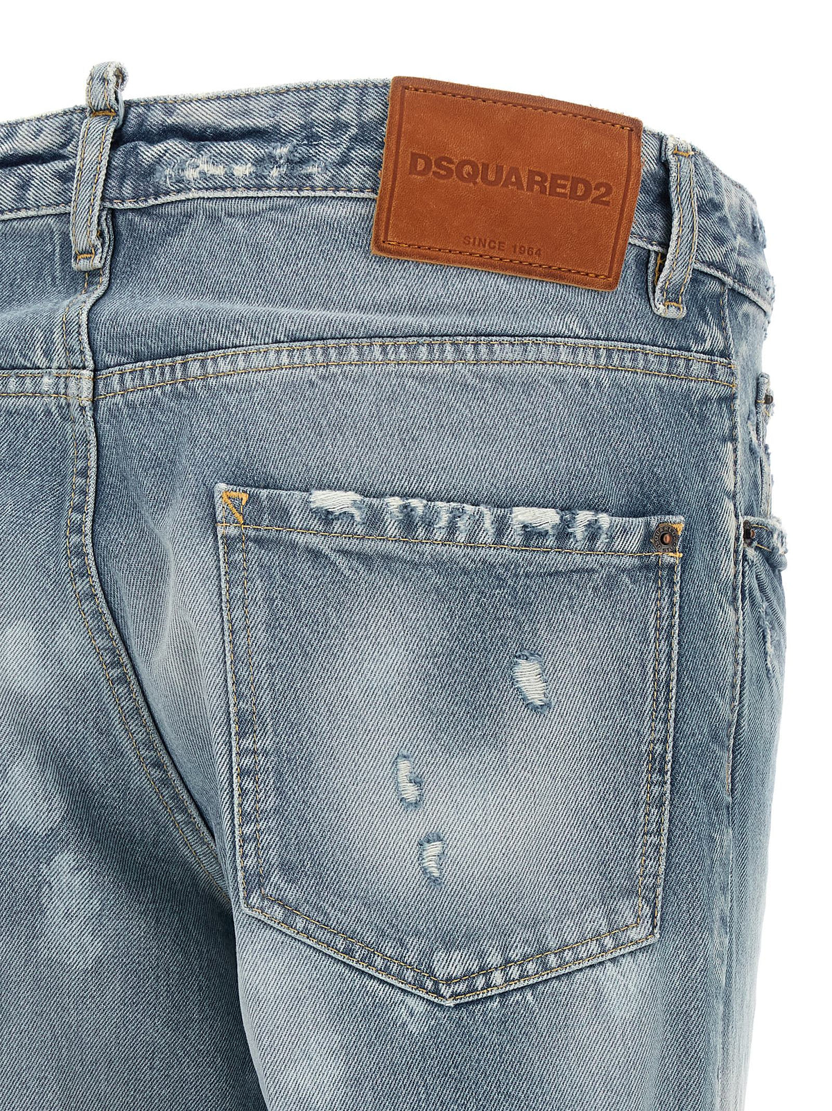 Dsquared2 Men Light Blue 'Teddy' Jeans DSQUARED2